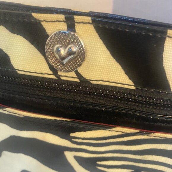 Brighton Womens small Crossbody Zebra Print Bag - Picture 3 of 5